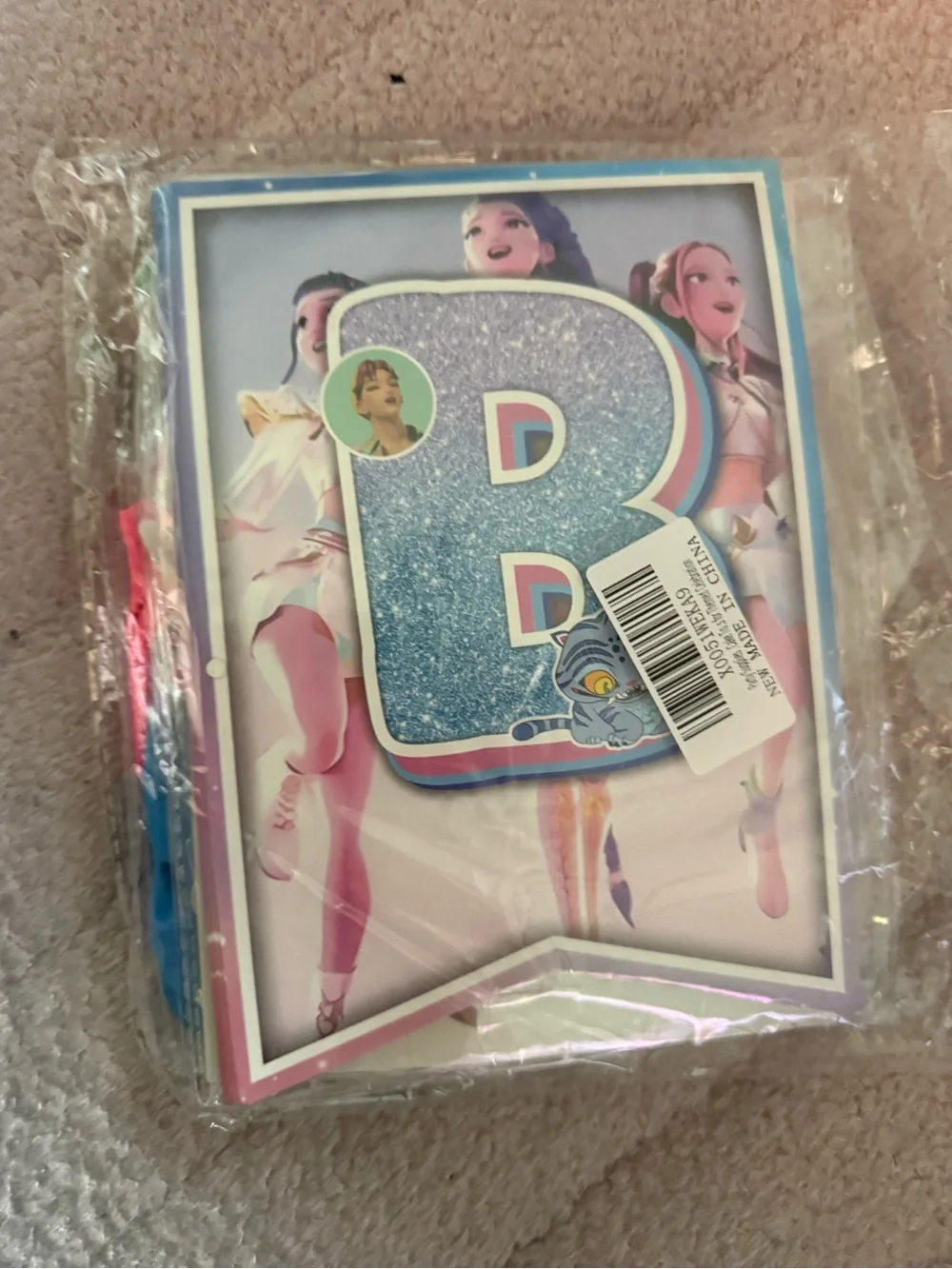 K Pop Demon Hunters Party Supplies, Birthday Decorations Set 62pcs Huge Lot NEW